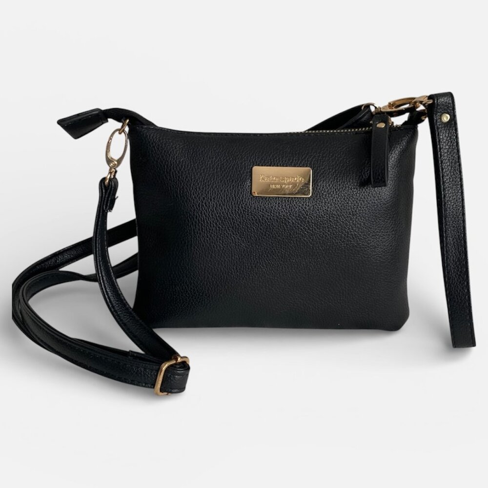 Kate Spade Jackson Street Black Crossbody Wristlet Bag